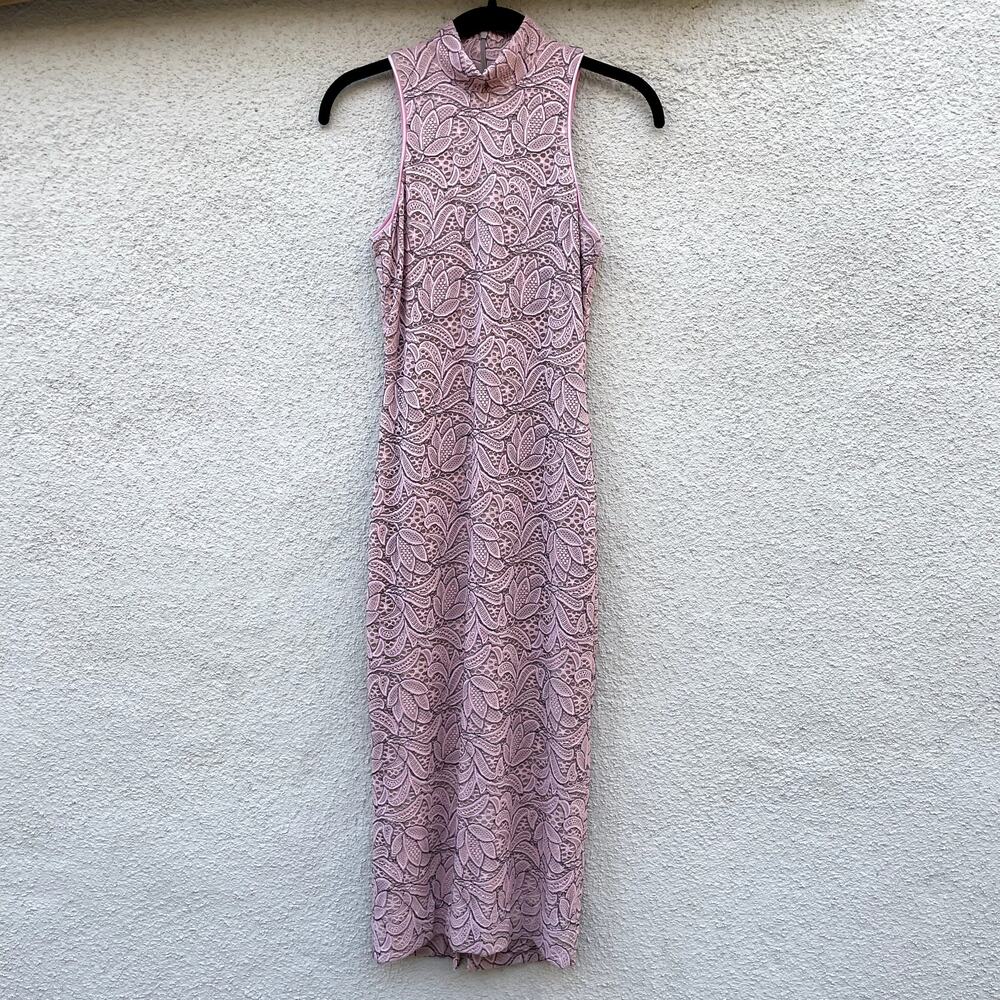 Elegant Sleeveless Pink Dress